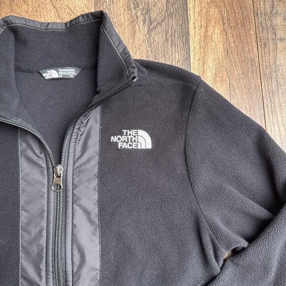 The North Face‎ Glacier 1/2 Zip Pullover Sweater Boys Small Black Fleece 6410 - Picture 4 of 11